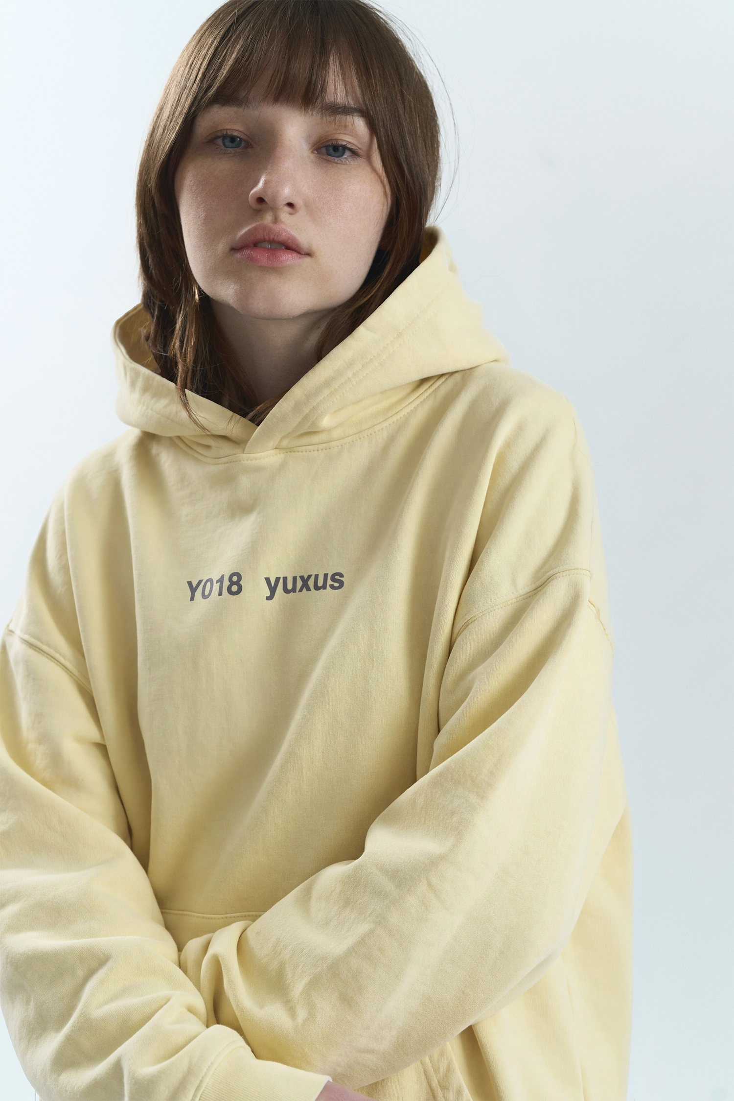 DENSE "LOWERCASE" HOODIE YELLOW