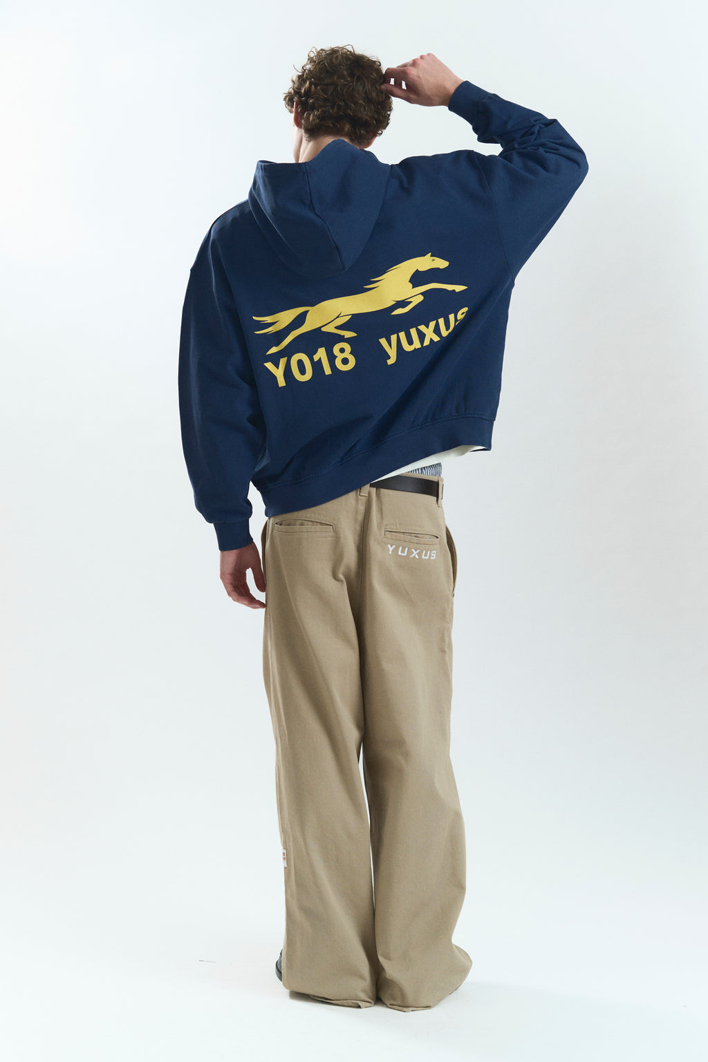 CLIP "LOWERCASE" HOODIE BLUE