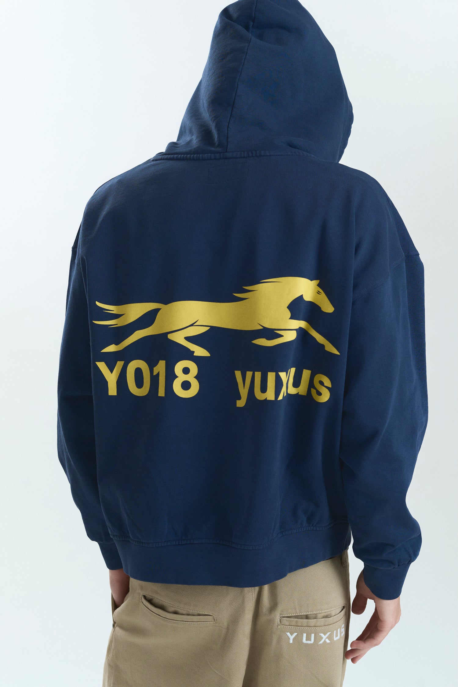 CLIP "LOWERCASE" HOODIE BLUE