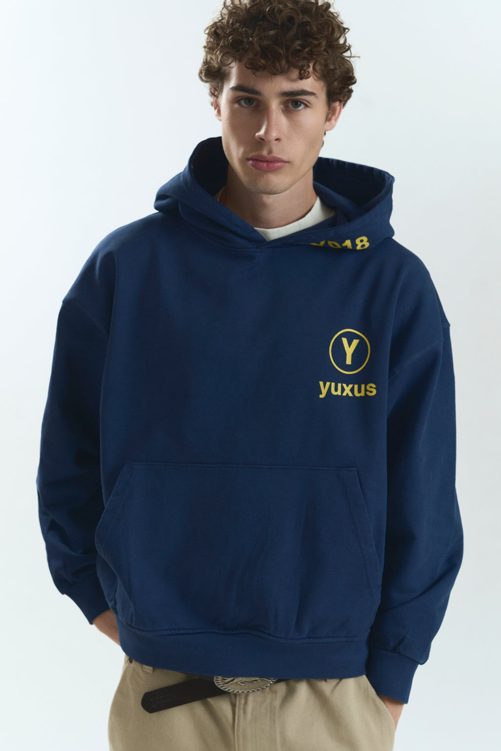 CLIP "LOWERCASE" HOODIE BLUE