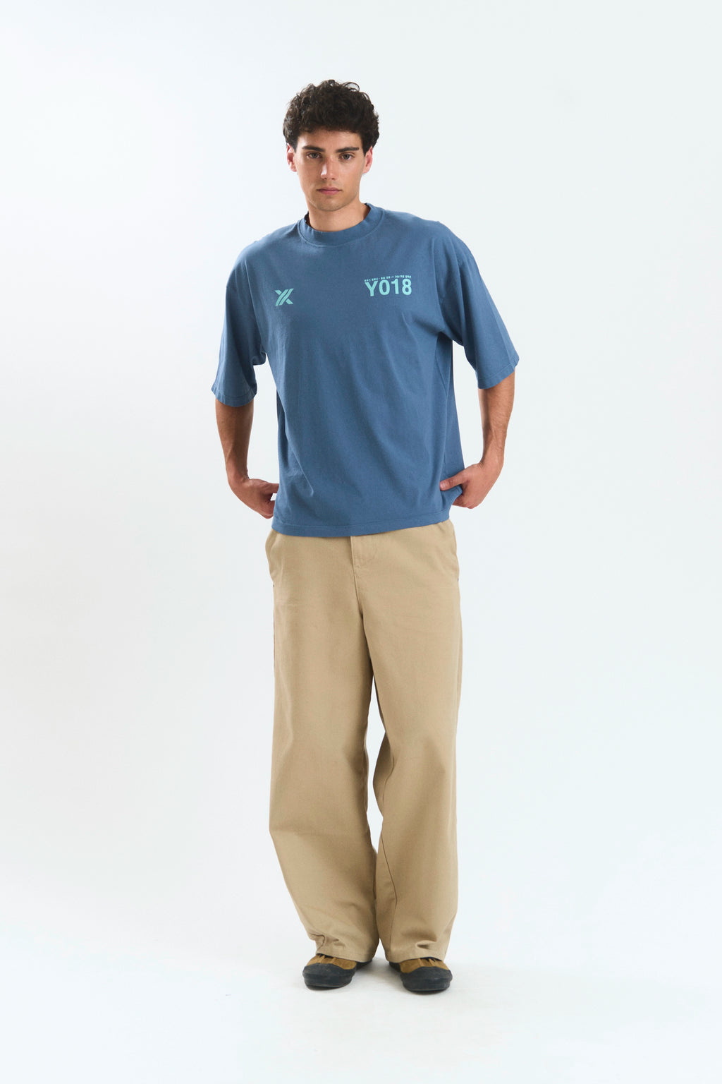 CANDLE "HONGDAE" T-SHIRT BLUE