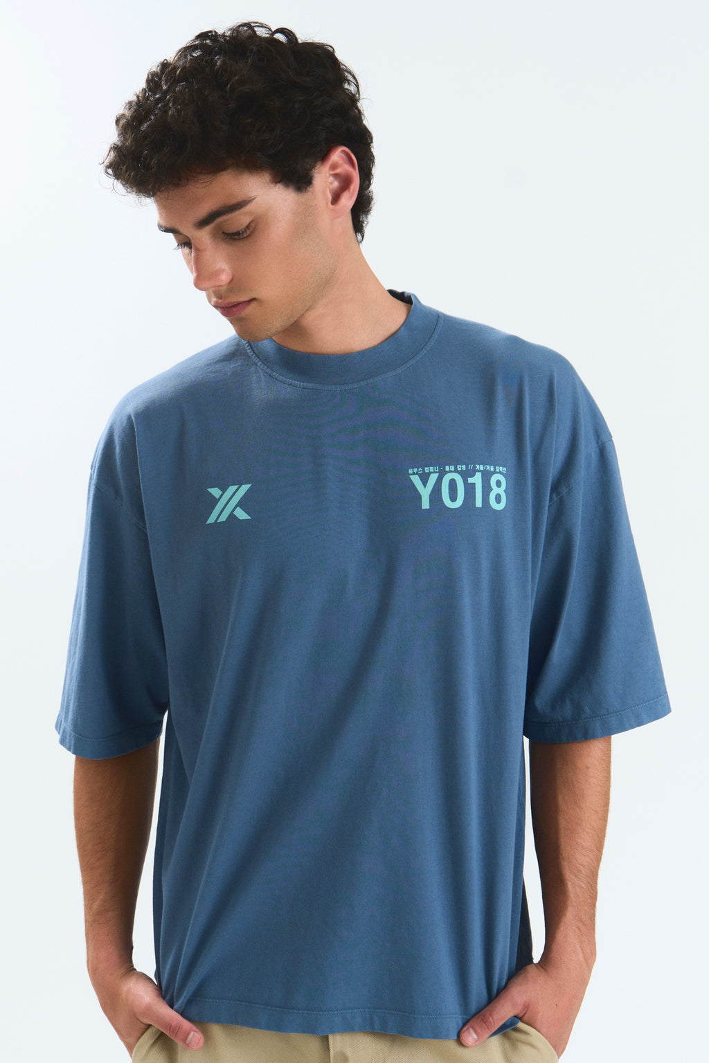 CANDLE "HONGDAE" T-SHIRT BLUE