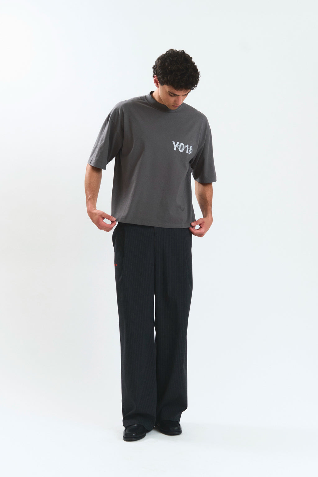 FLEECE "HONGDAE" T-SHIRT DARK GREY