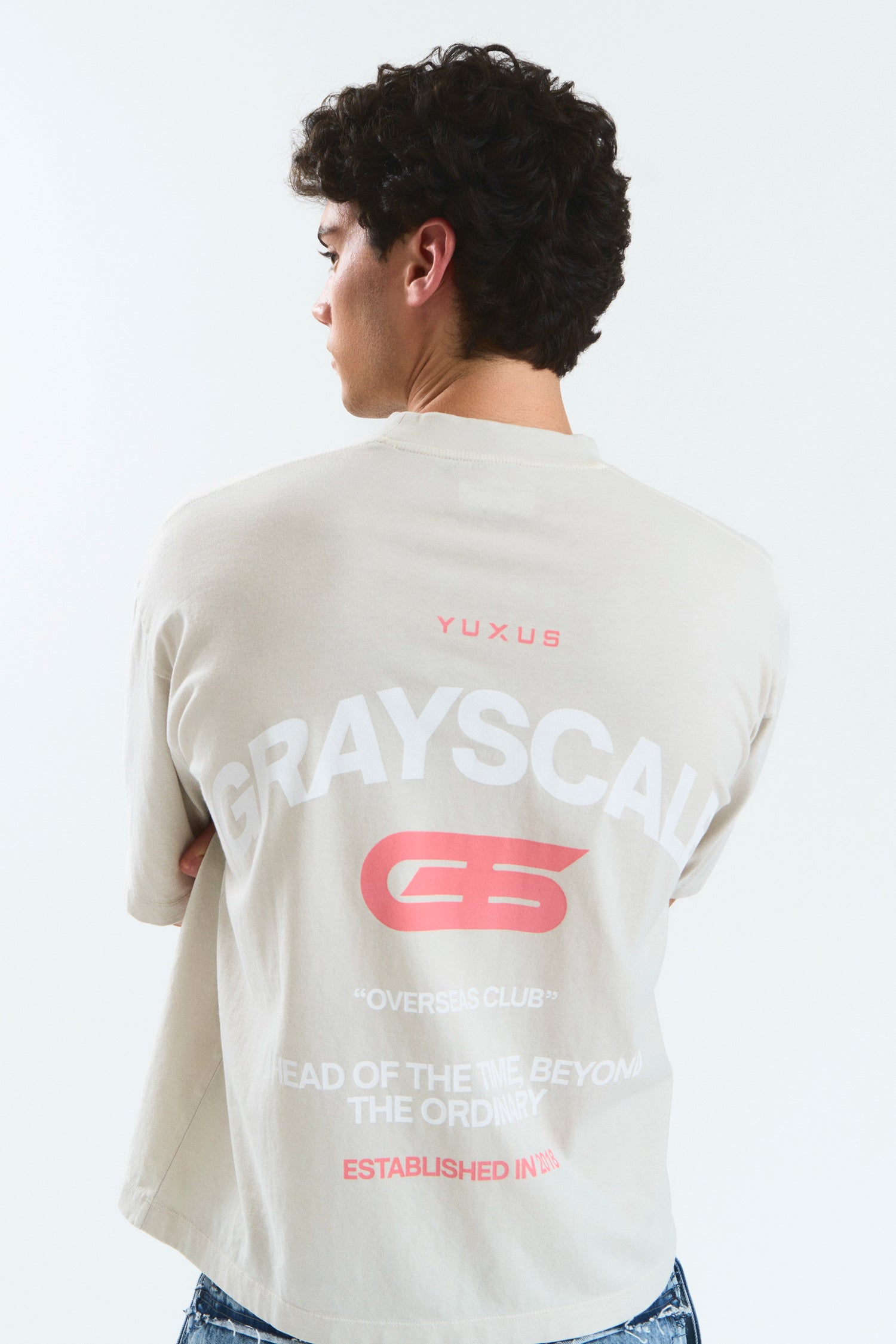 GOOSE "GRAYSCALE" T-SHIRT LIGHT GREY