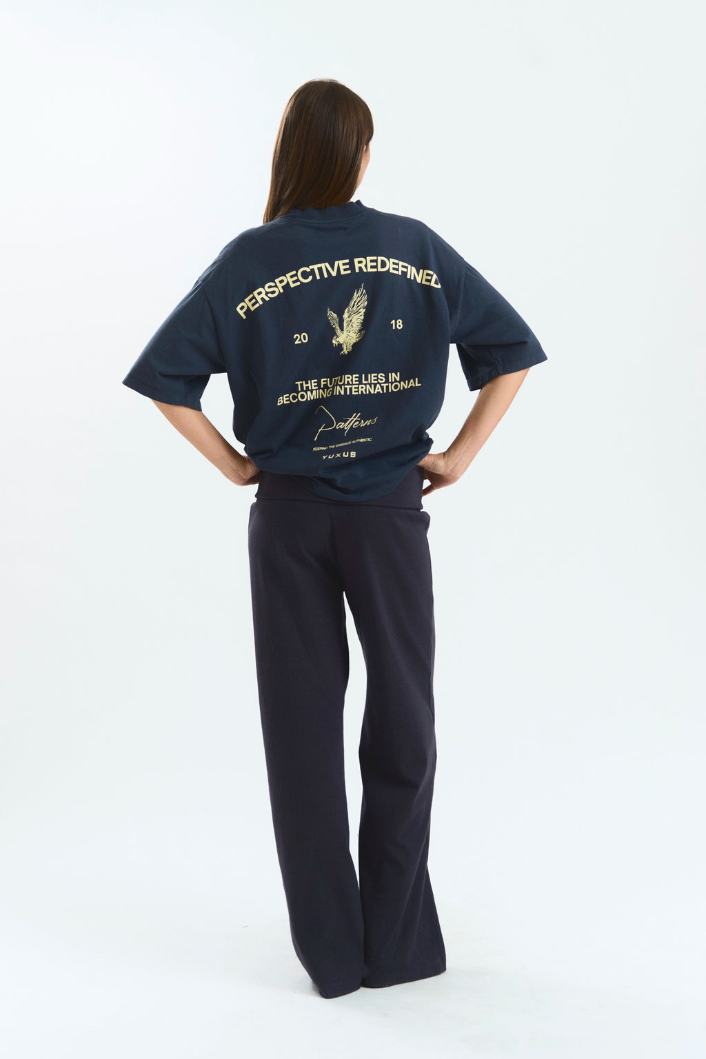BEETLE "PATTERNS" T-SHIRT NAVY BLUE