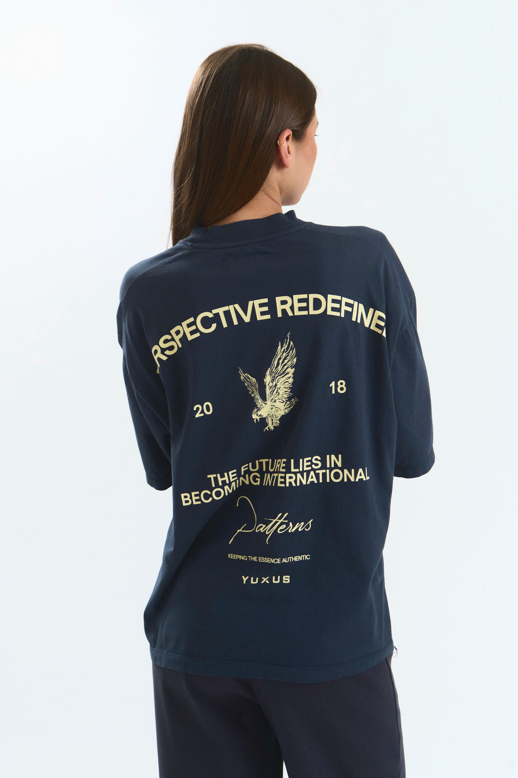 BEETLE "PATTERNS" T-SHIRT NAVY BLUE
