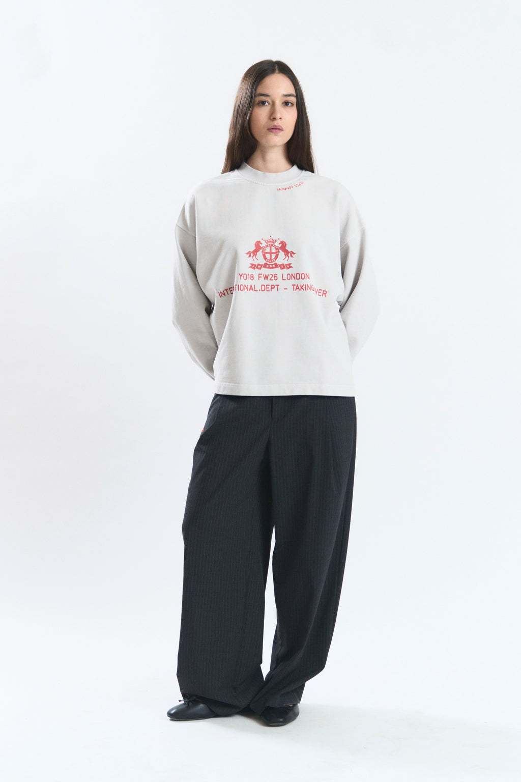 CRISP CREWNECK OFF WHITE