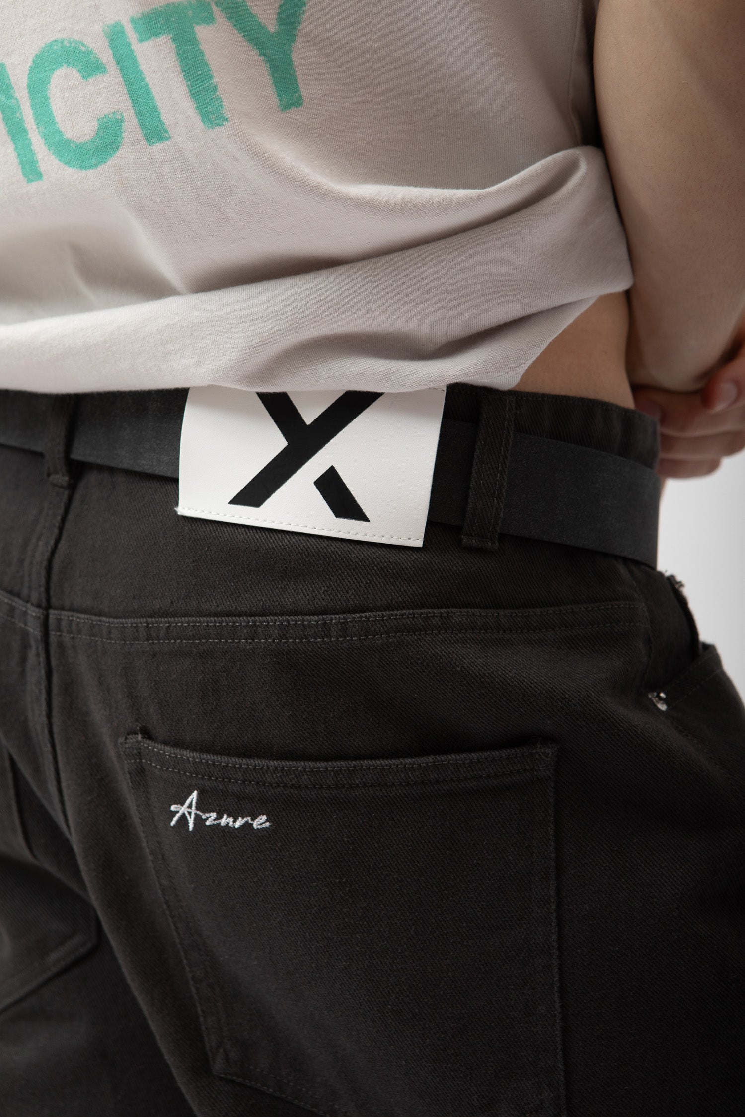 LEATHER "AZURE" BELT