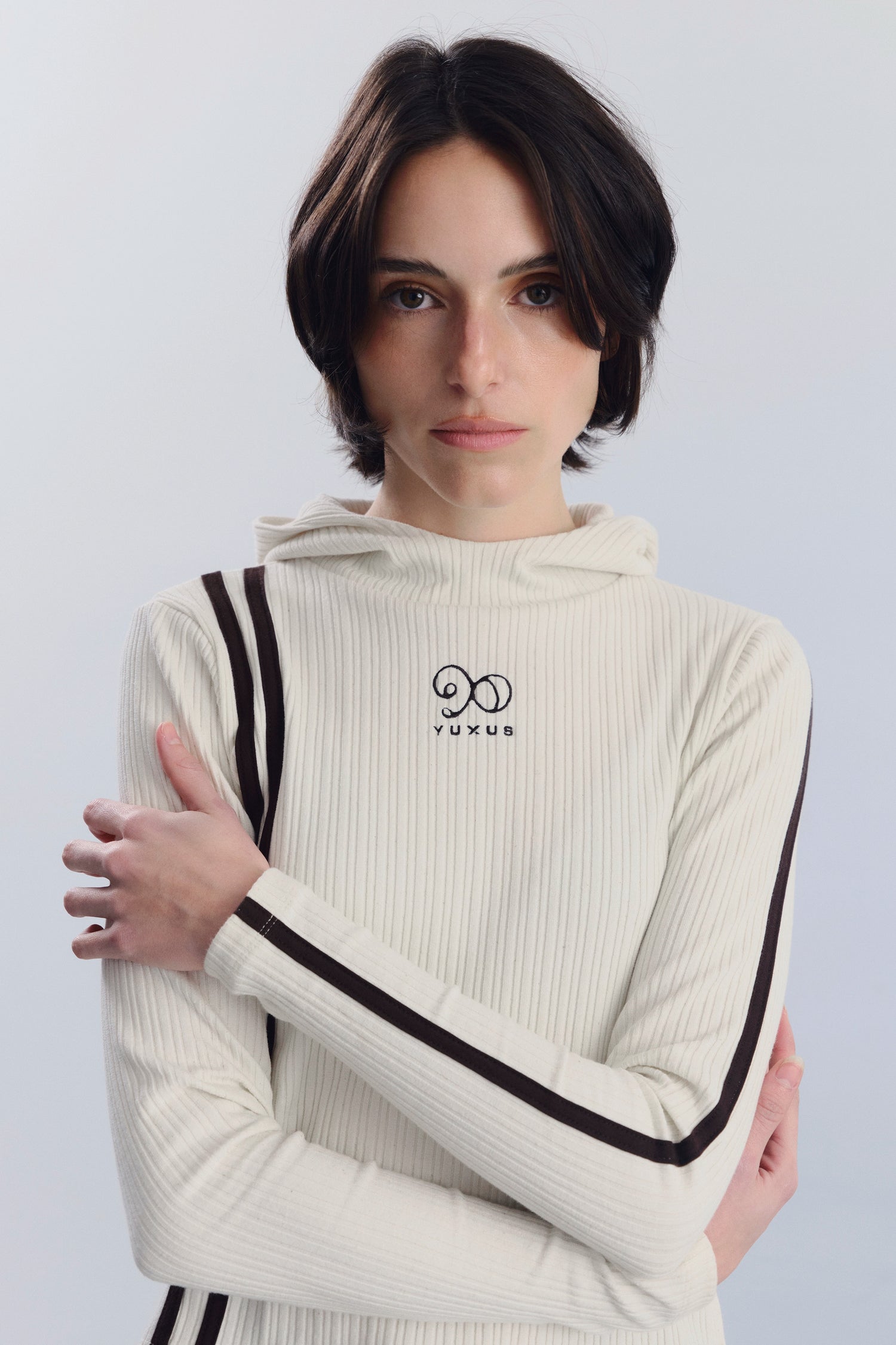 GREIGE "FORHER" HOODIE