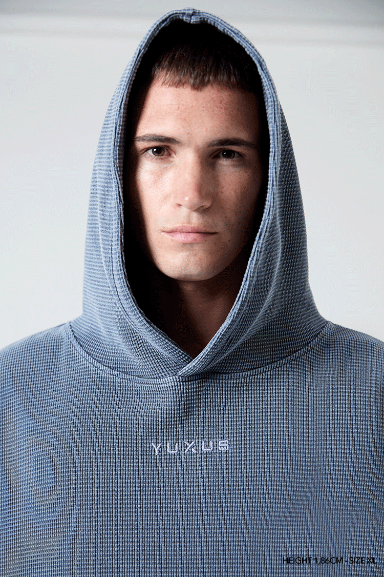 INDIGO "CRONOS" HOODIE