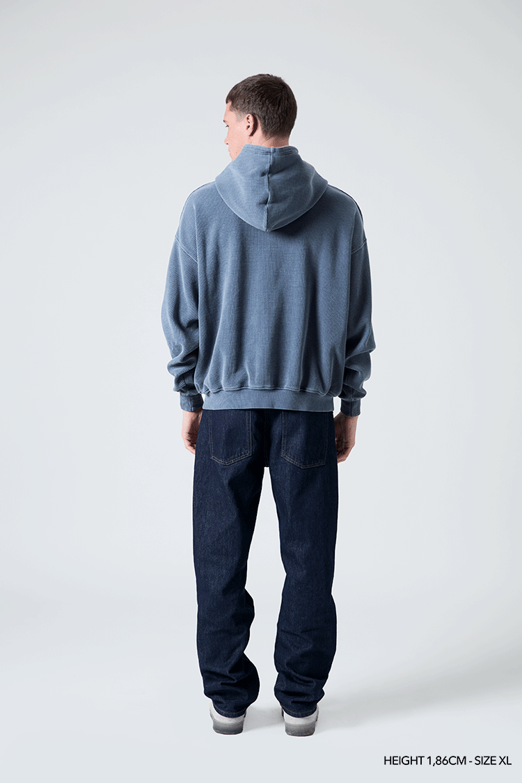 INDIGO "CRONOS" HOODIE