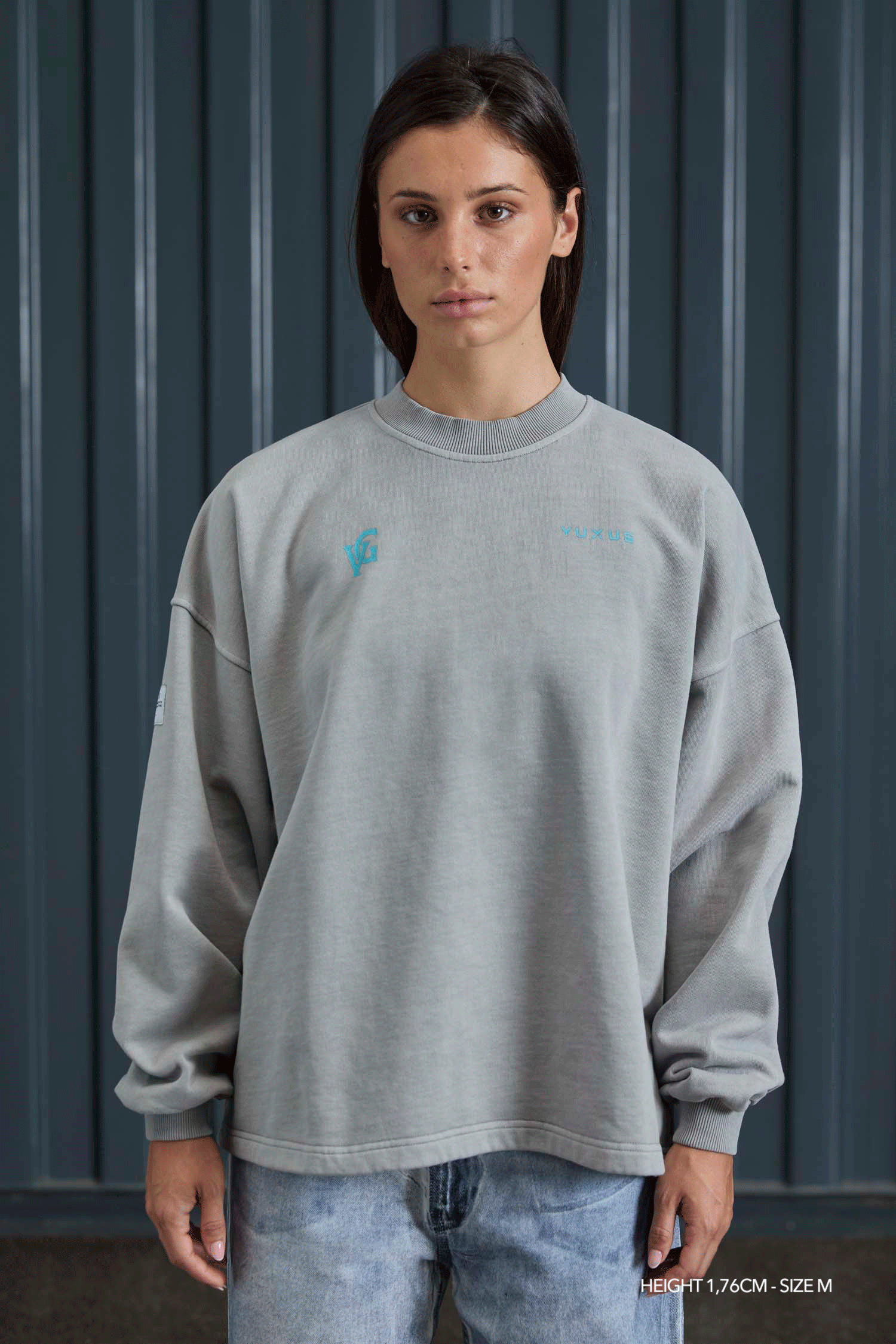 GX1000 JACQUARD CREWNECK GREY M GX1000 JACQUARD CREWNECK GREY M