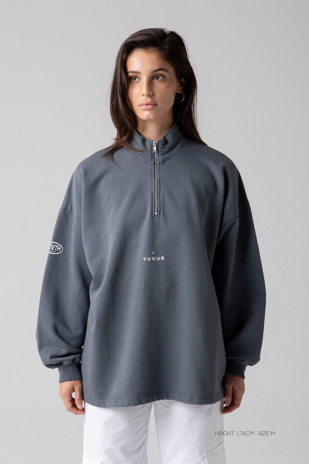 TEAL "FIVTH" HALF ZIP - YUXUS