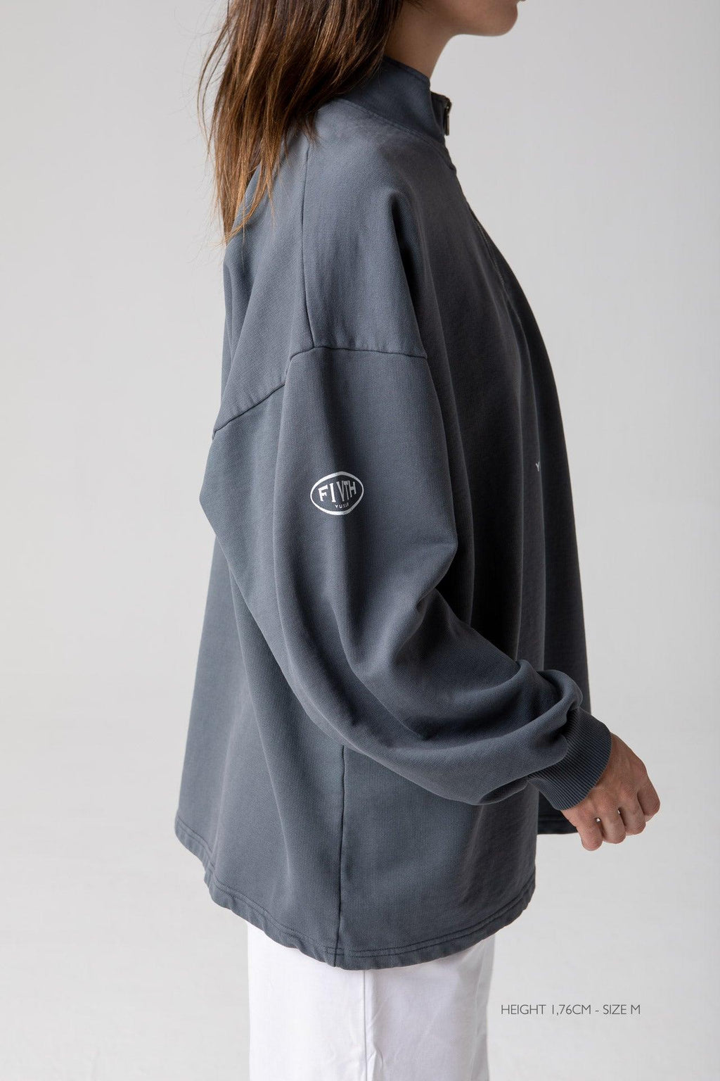 TEAL "FIVTH" HALF ZIP - YUXUS