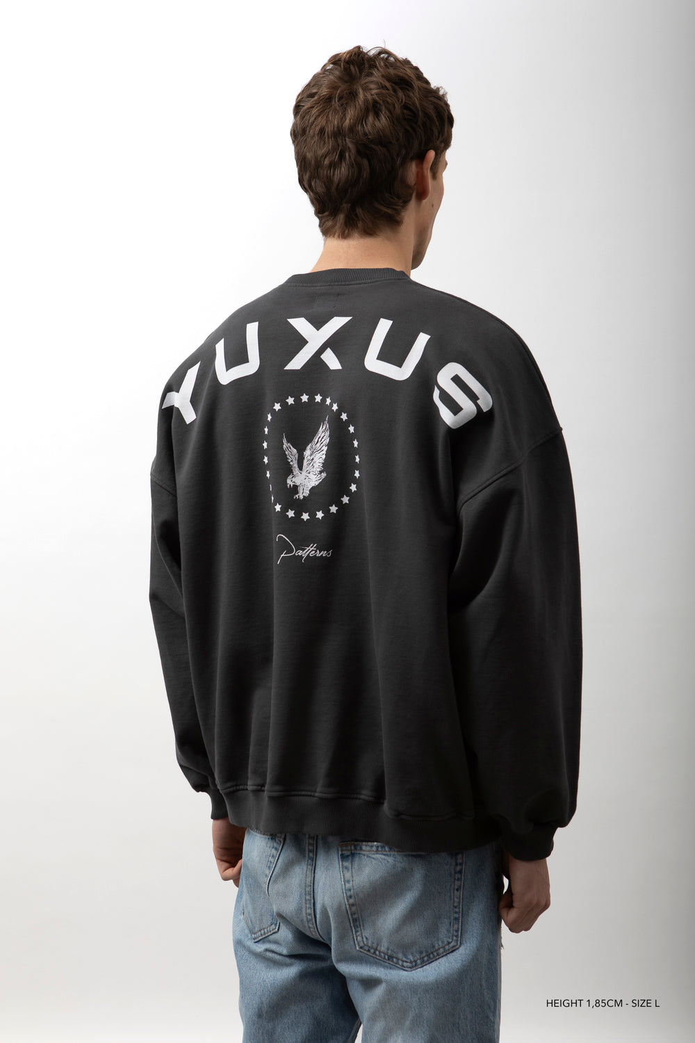 EBONY "PATTERNS" CREWNECK – YUXUS1