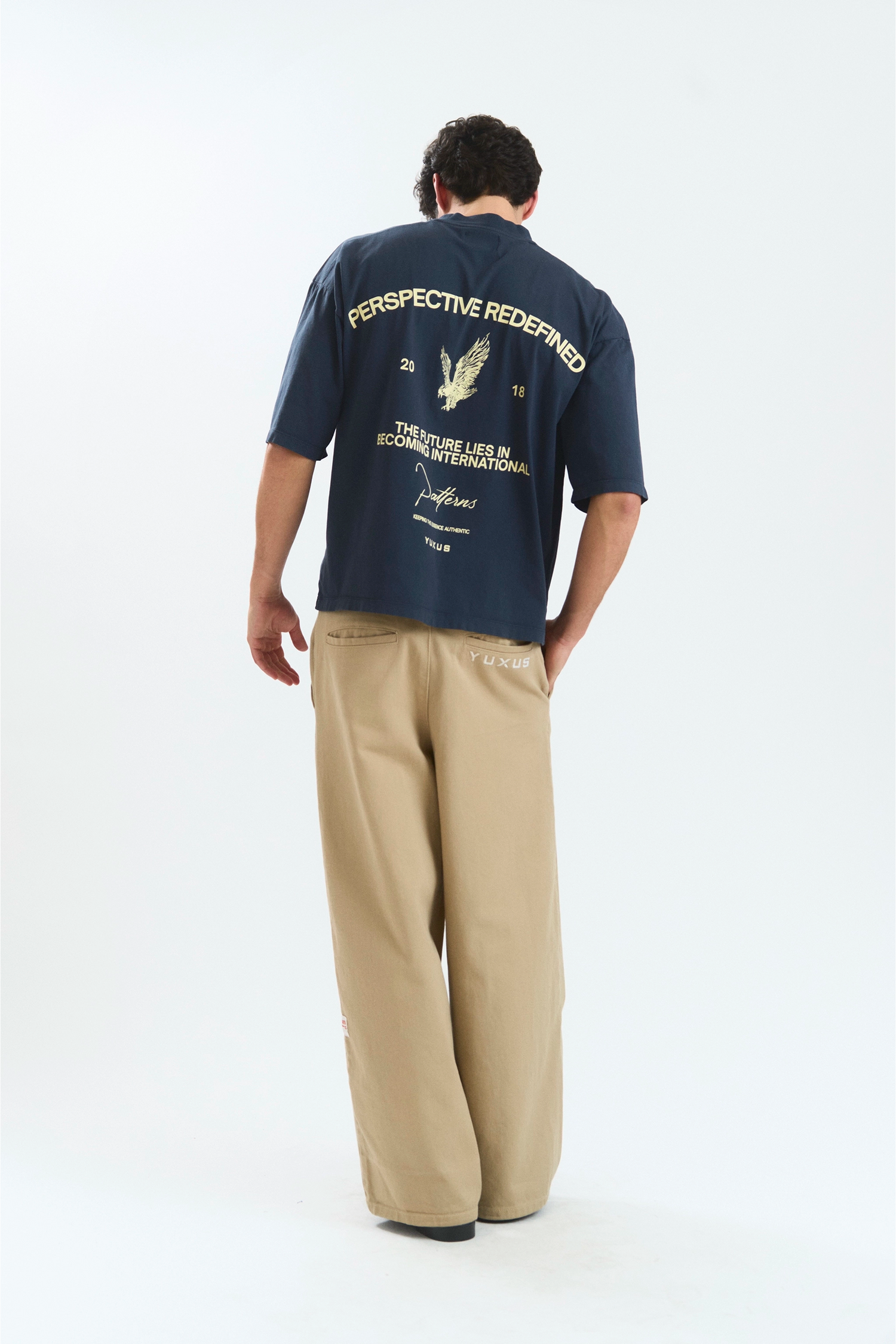 BEETLE "PATTERNS" T-SHIRT NAVY BLUE