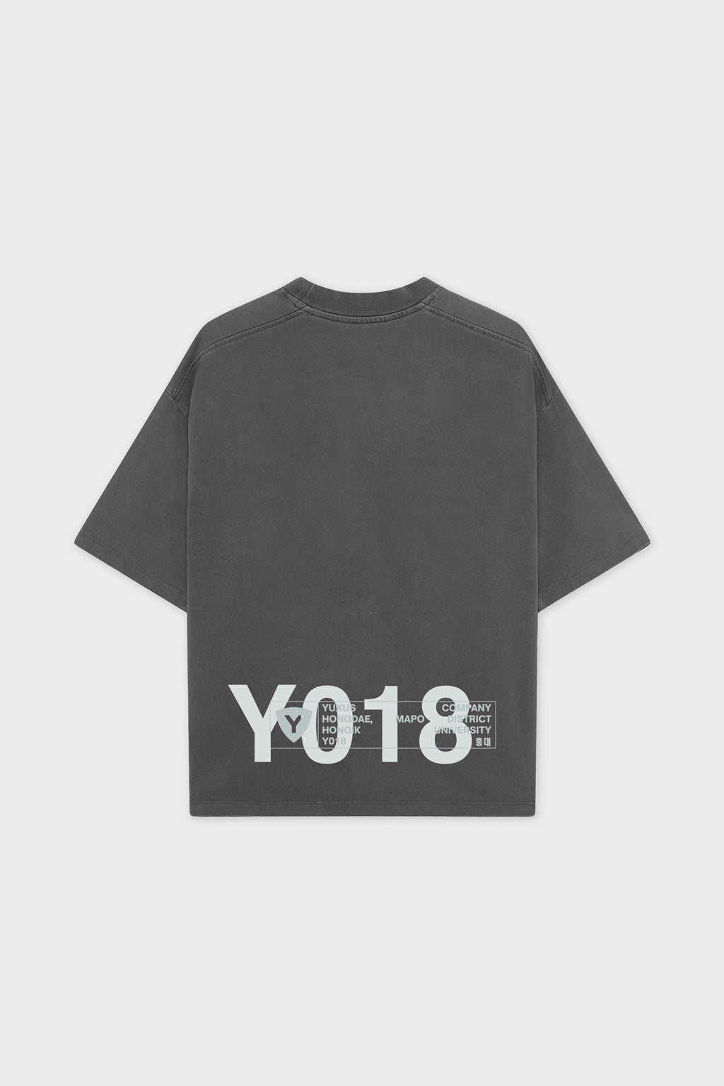 FLEECE "HONGDAE" T-SHIRT DARK GREY