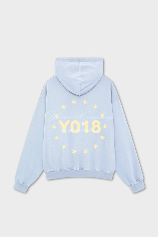FLOW "MEMORIES" HOODIE LIGHT BLUE