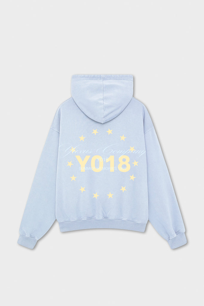 FLOW "MEMORIES" HOODIE LIGHT BLUE