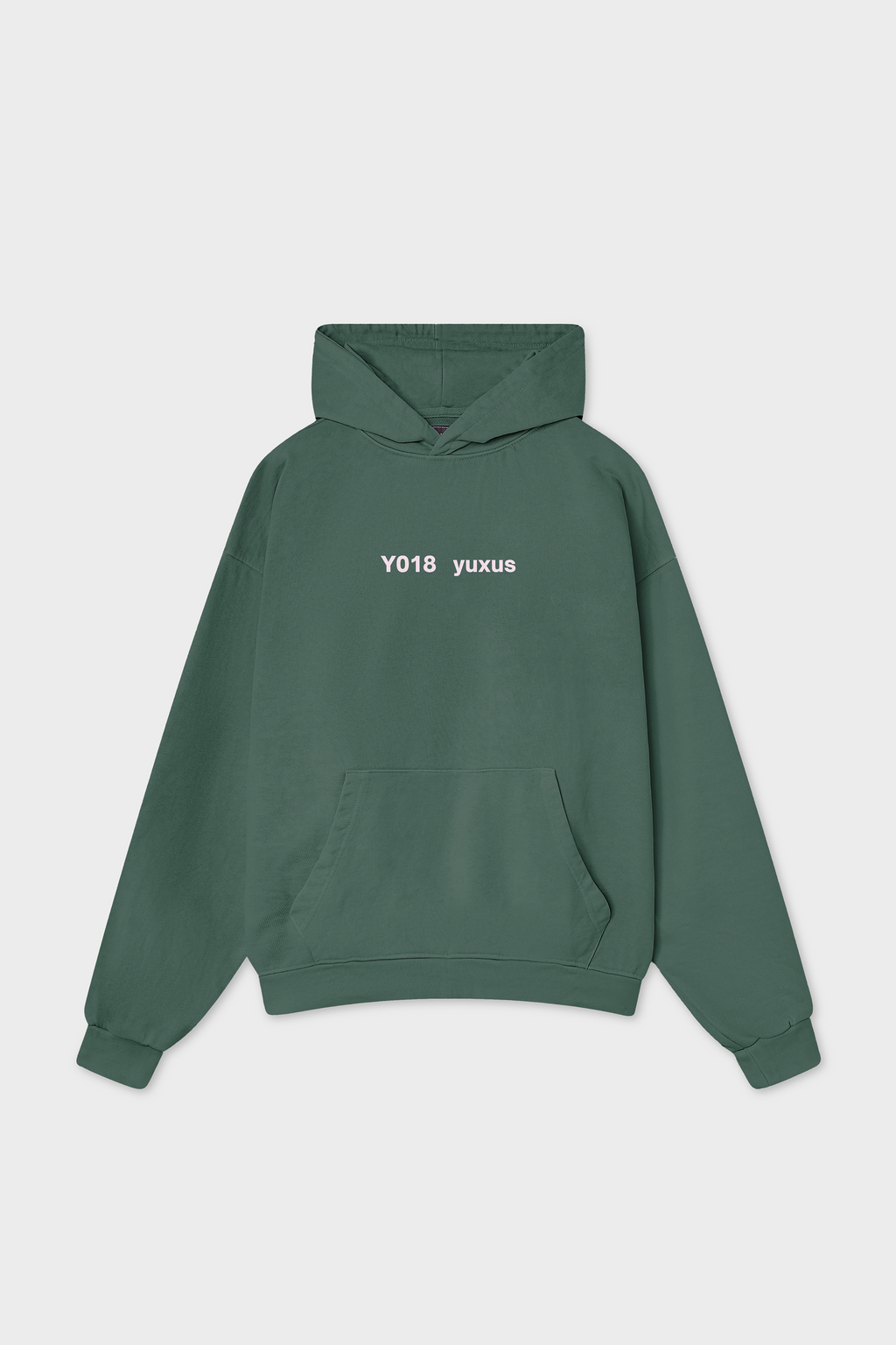 COATED "LOWERCASE" HOODIE GREEN