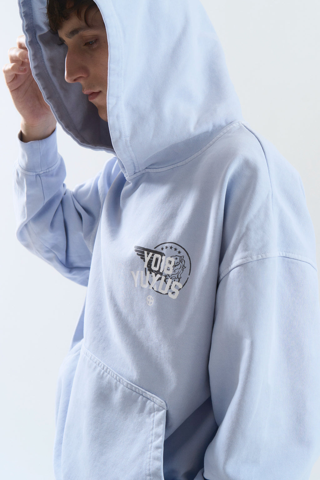 GRIME HOODIE LIGHT BLUE