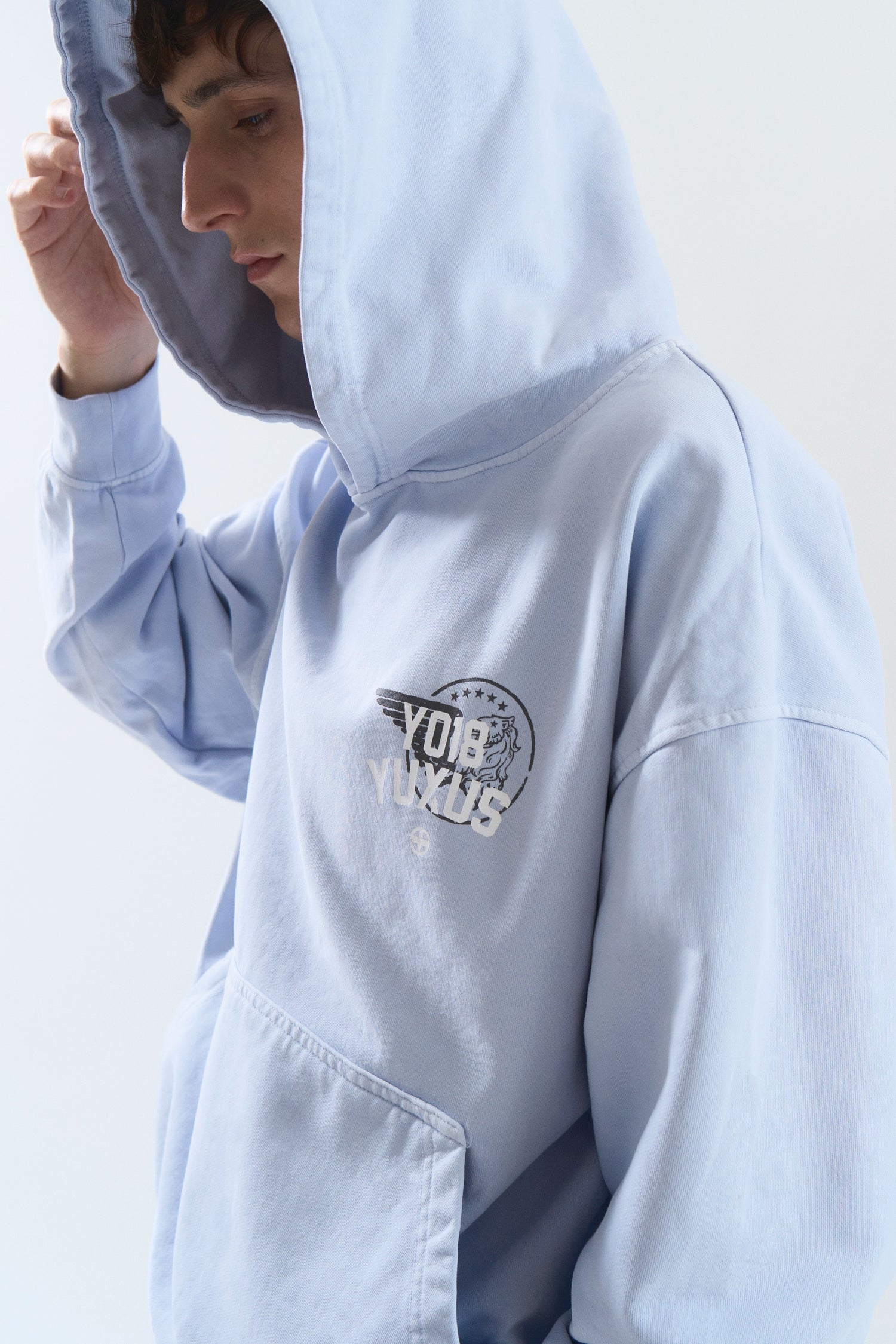 GRIME HOODIE LIGHT BLUE
