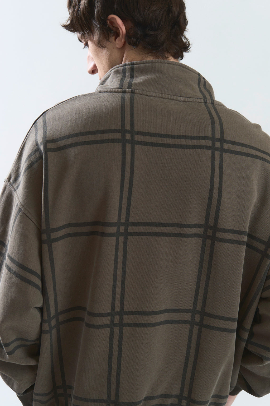 CLASP HALF ZIP BROWN