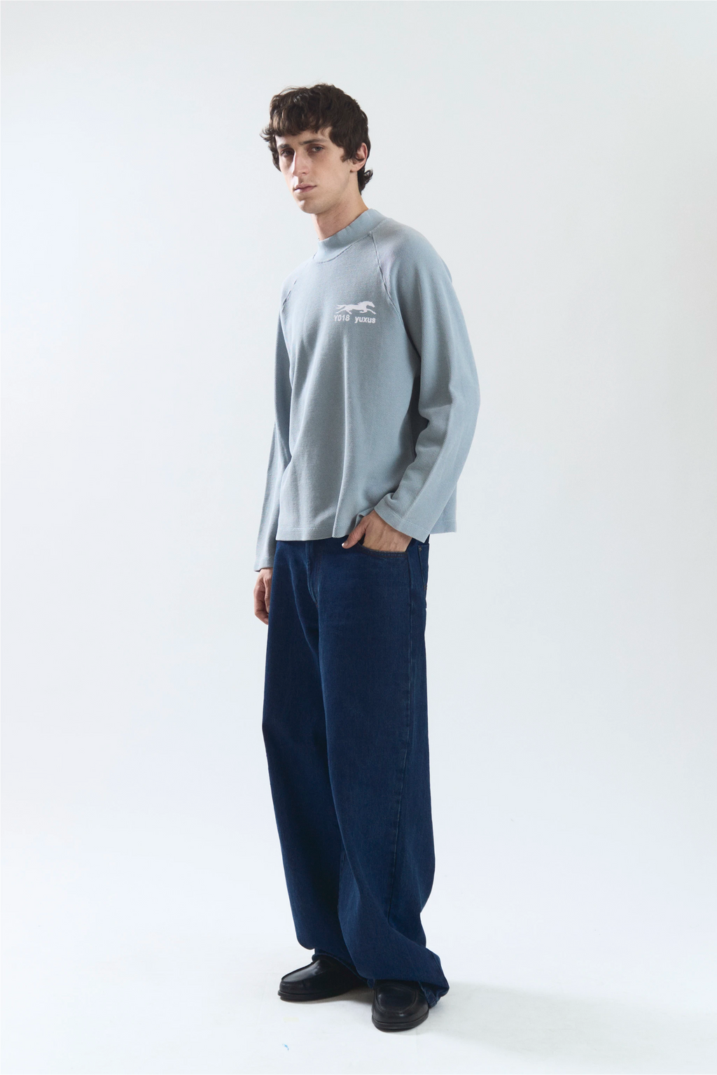 PILE "LOWERCASE" LONGSLEEVE BLUE