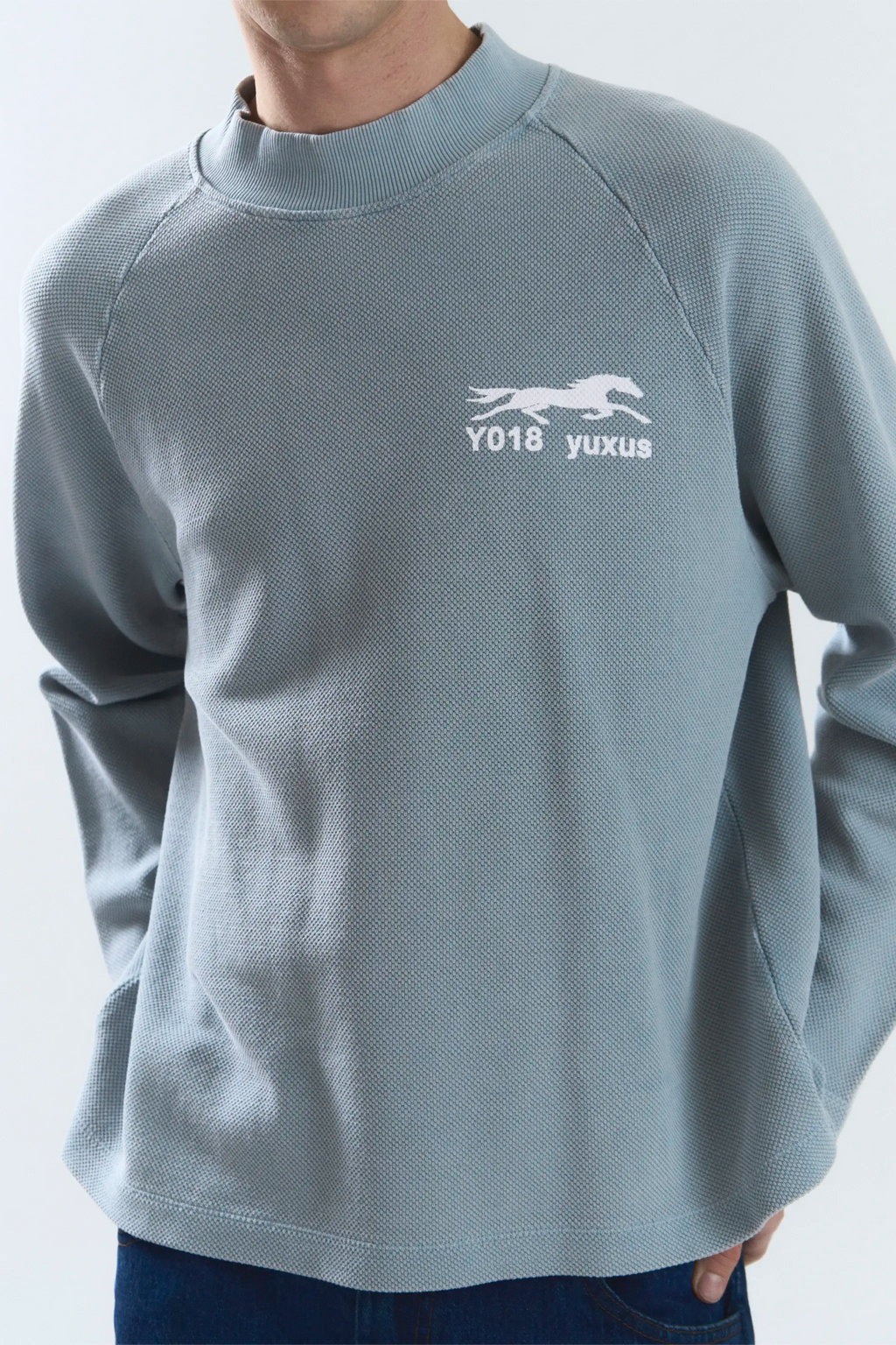 PILE "LOWERCASE" LONGSLEEVE BLUE