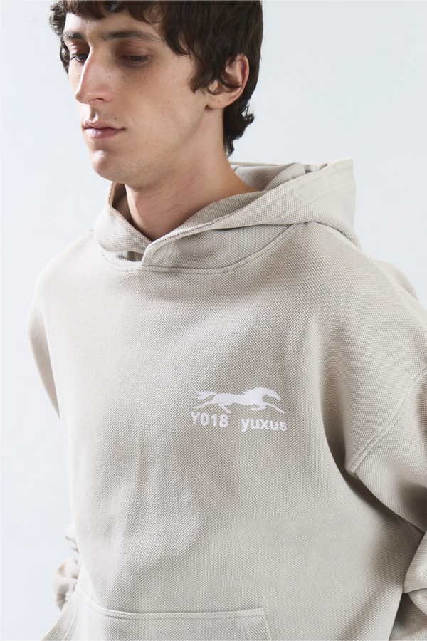 PRESS "LOWERCASE" HOODIE BEIGE