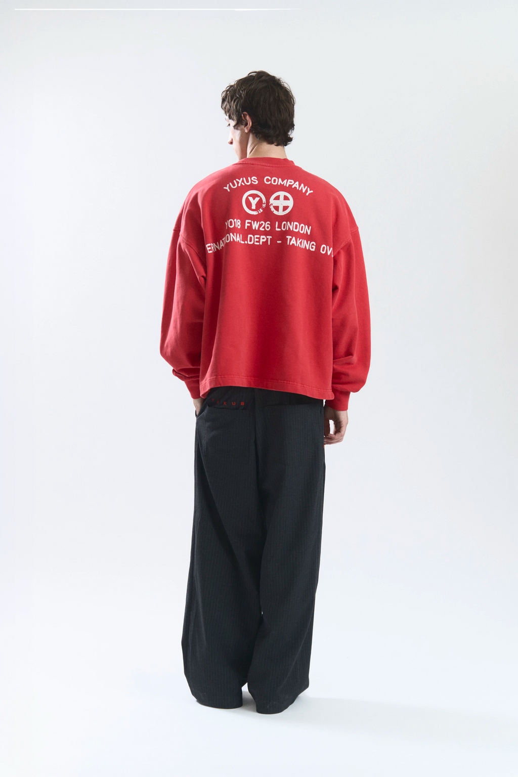 FINED CREWNECK RED