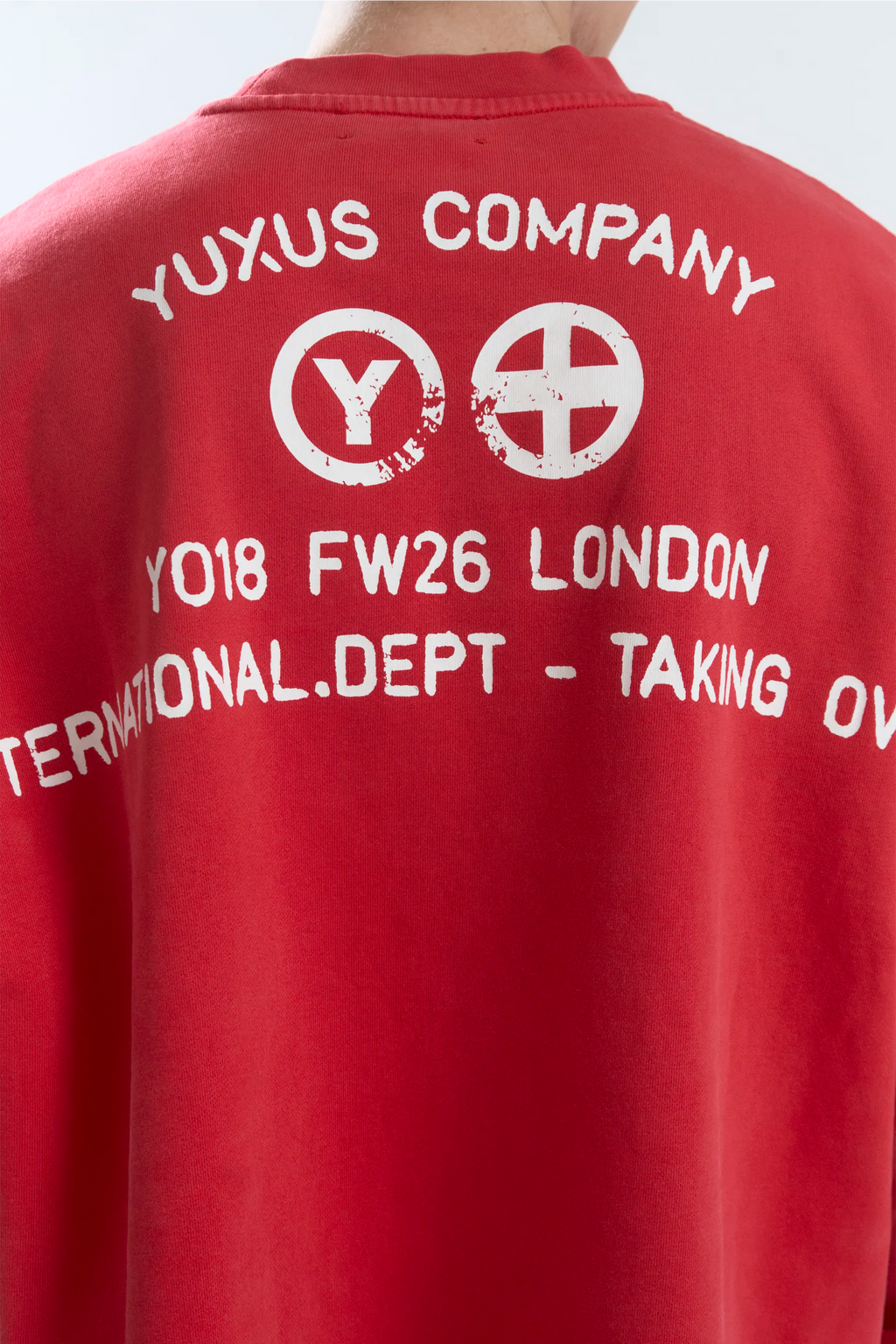 FINED CREWNECK RED