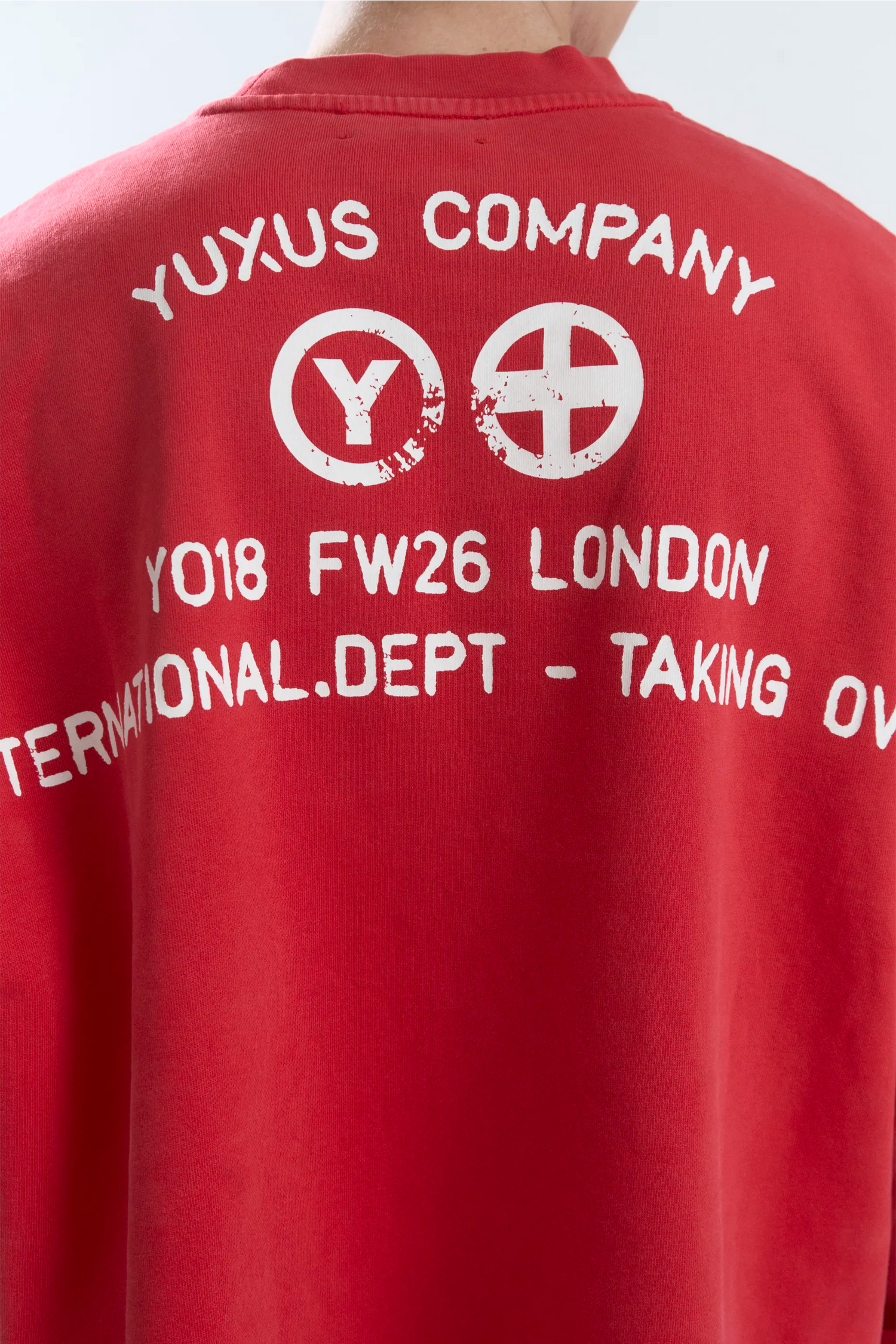 FINED CREWNECK RED