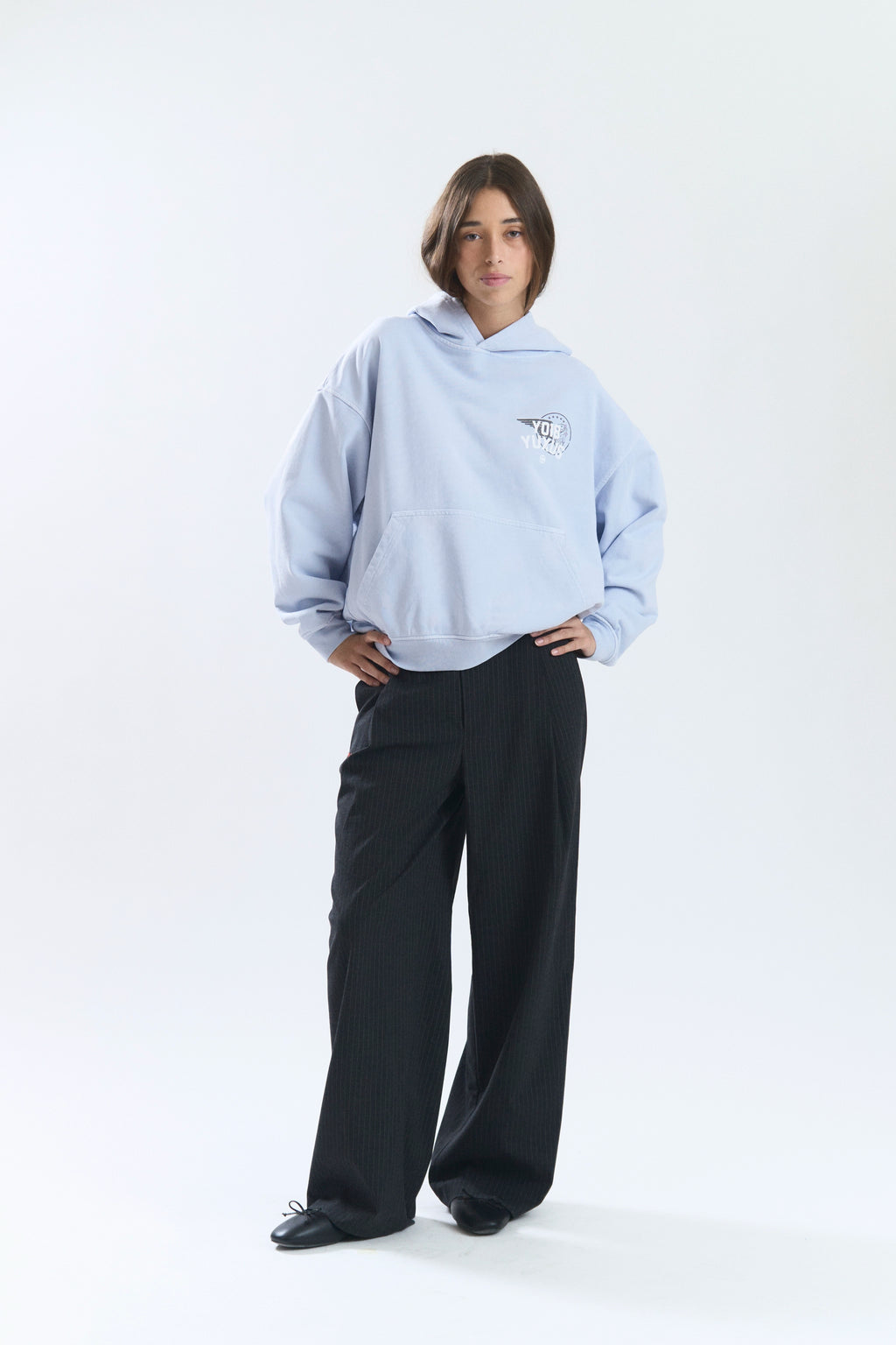 GRIME HOODIE LIGHT BLUE