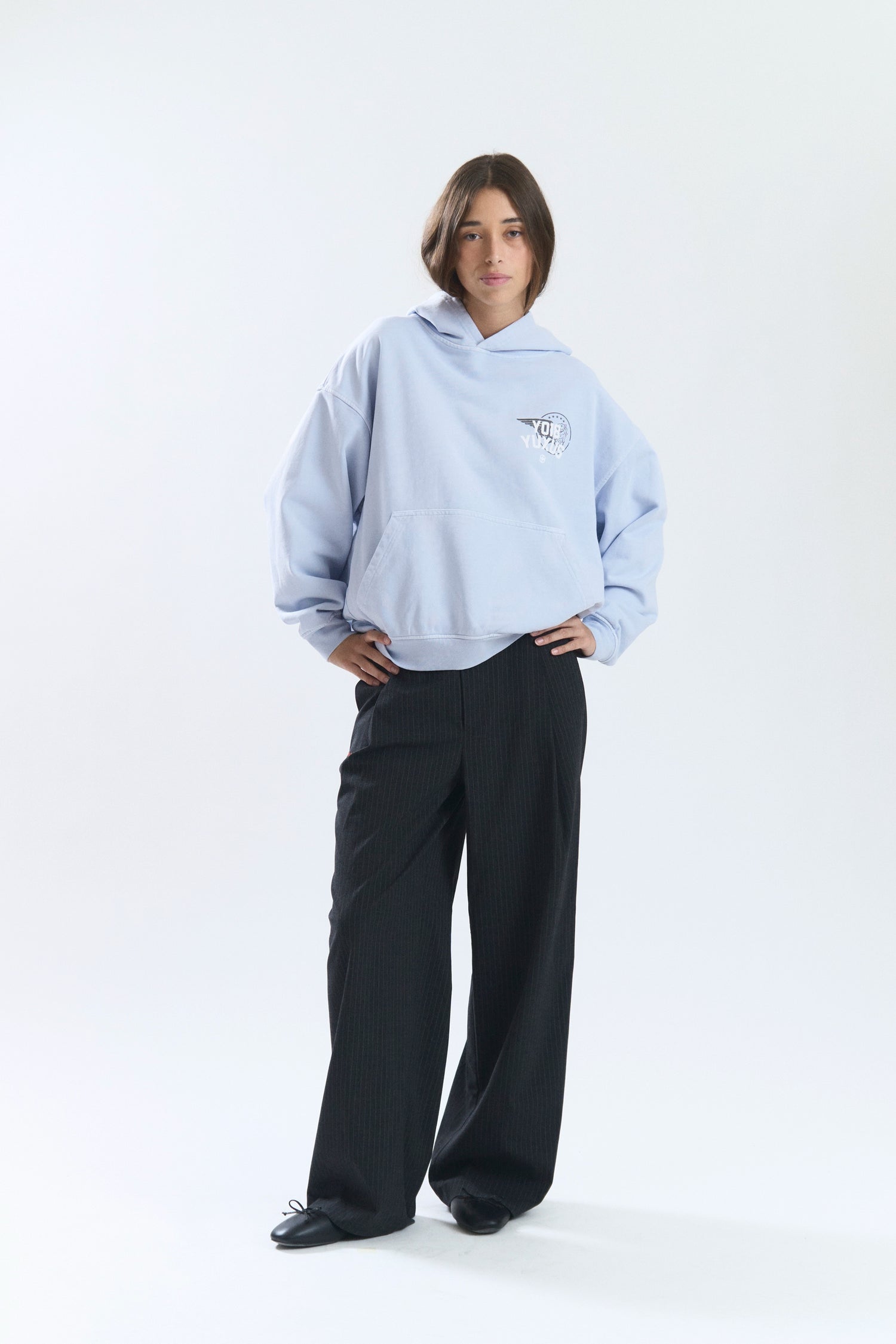 GRIME HOODIE LIGHT BLUE