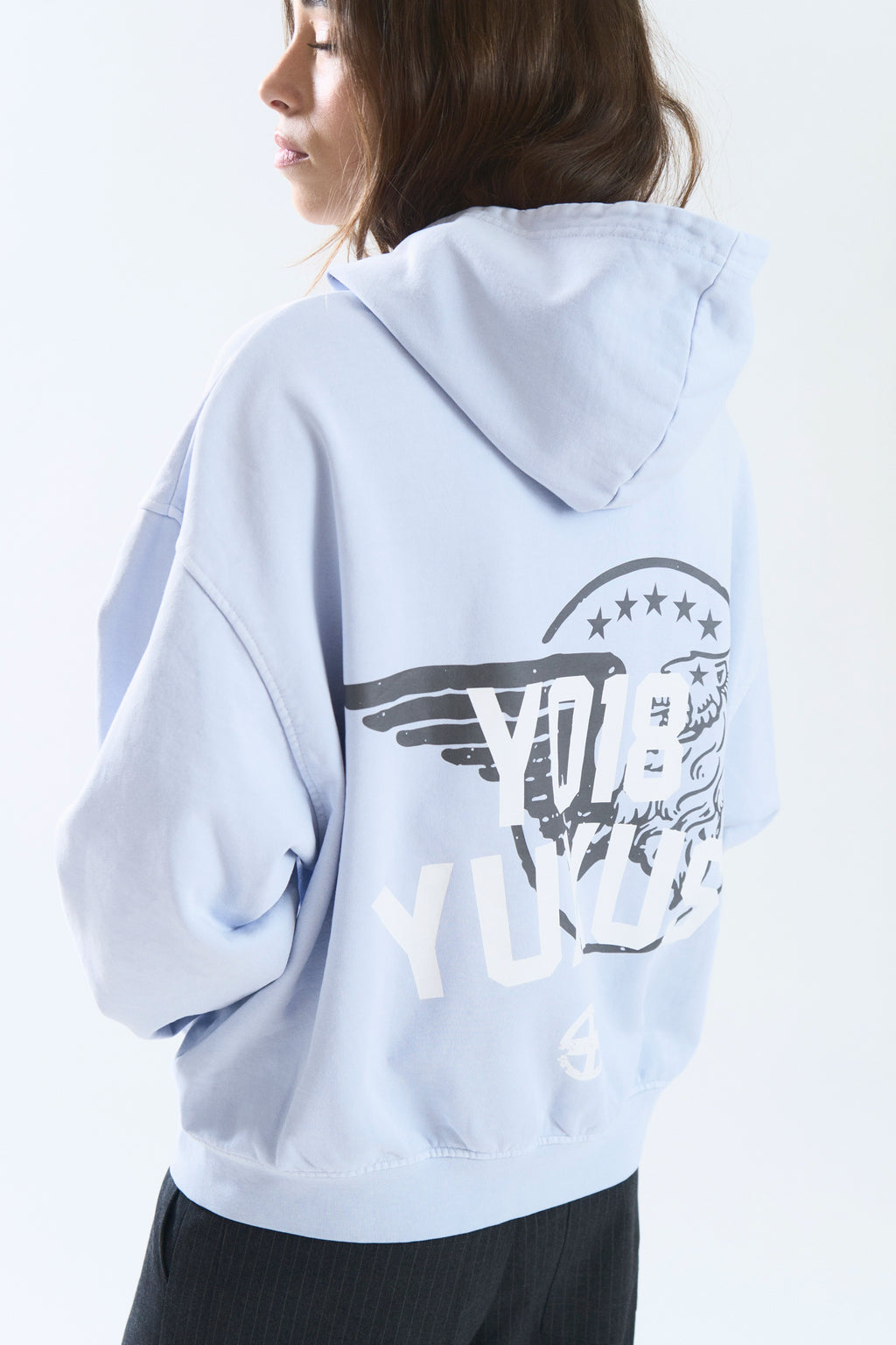GRIME HOODIE LIGHT BLUE