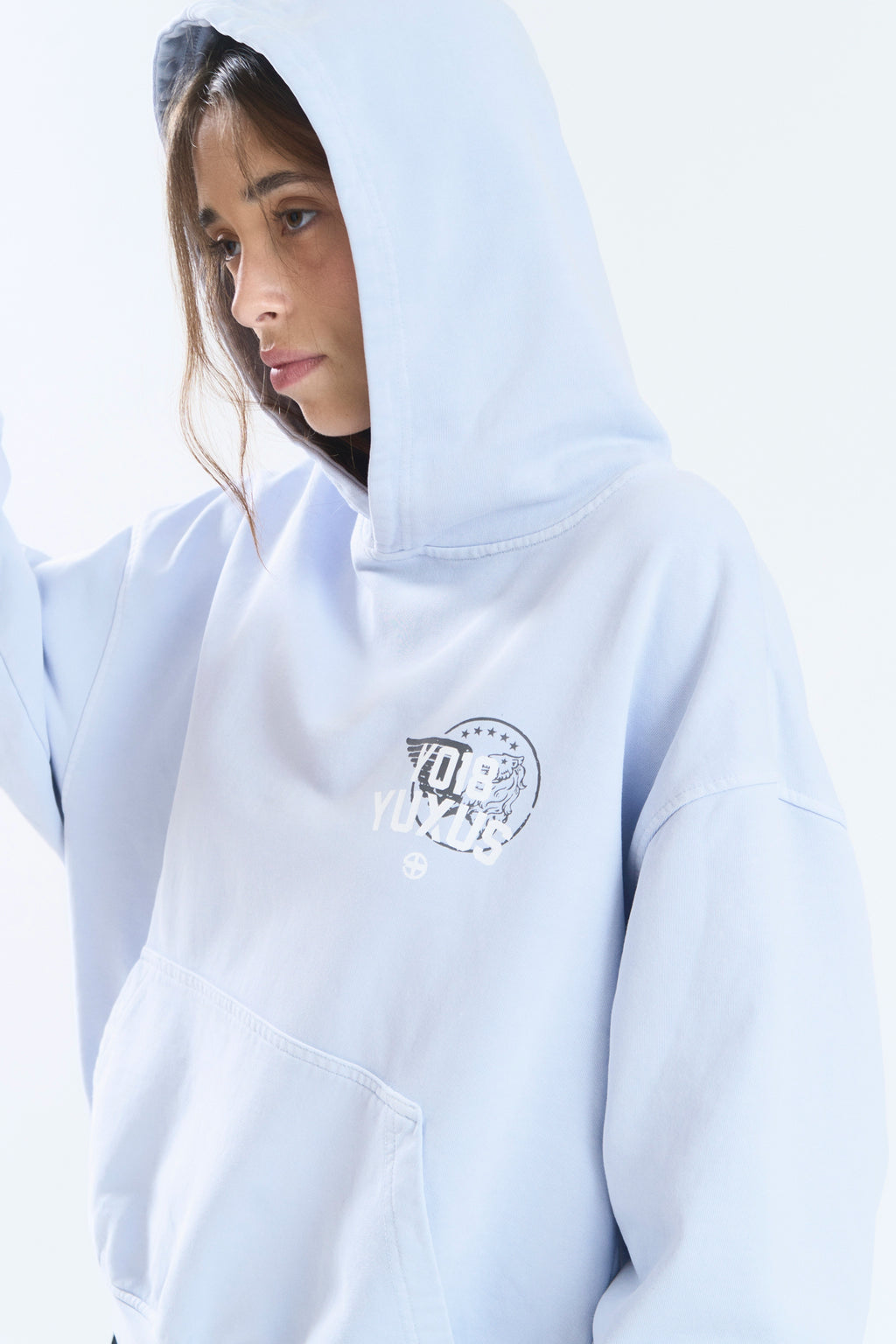 GRIME HOODIE LIGHT BLUE