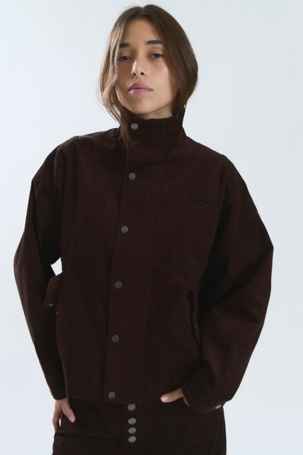 CHELSEA CORDUROY JACKET BROWN