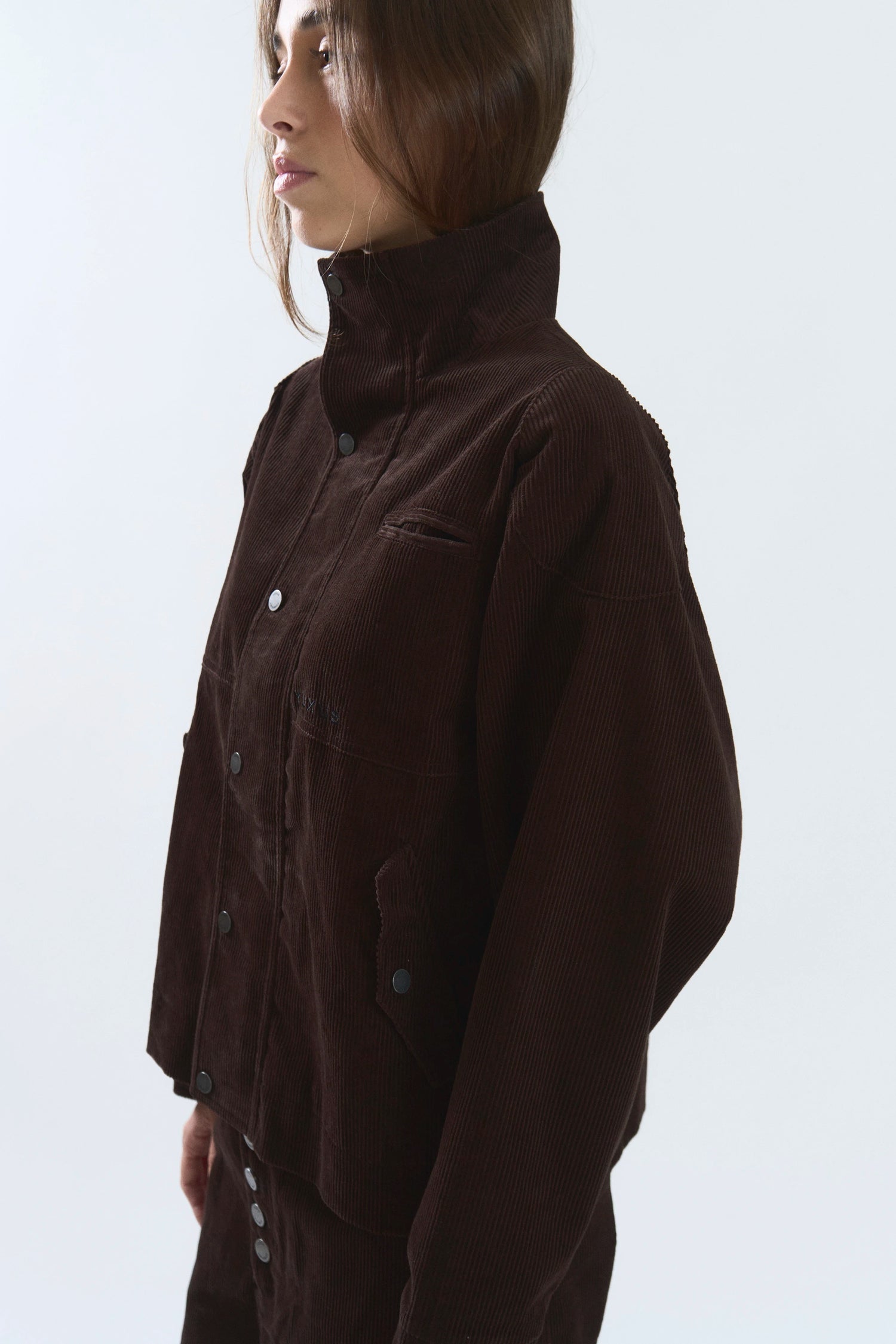 CHELSEA CORDUROY JACKET BROWN