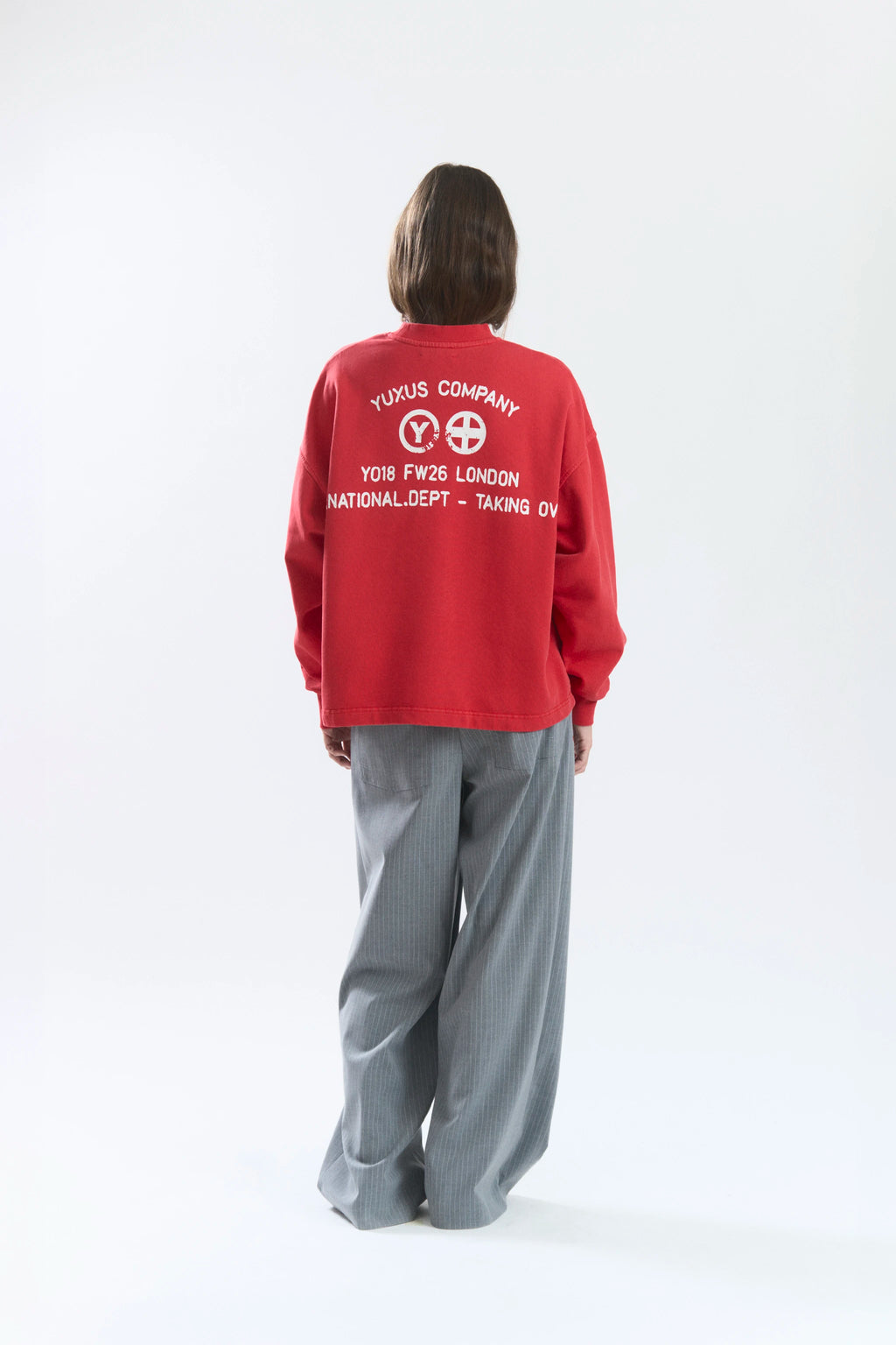 FINED CREWNECK RED