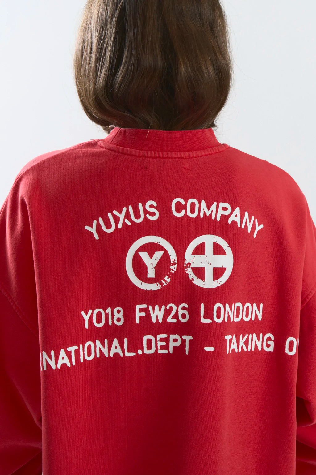 FINED CREWNECK RED