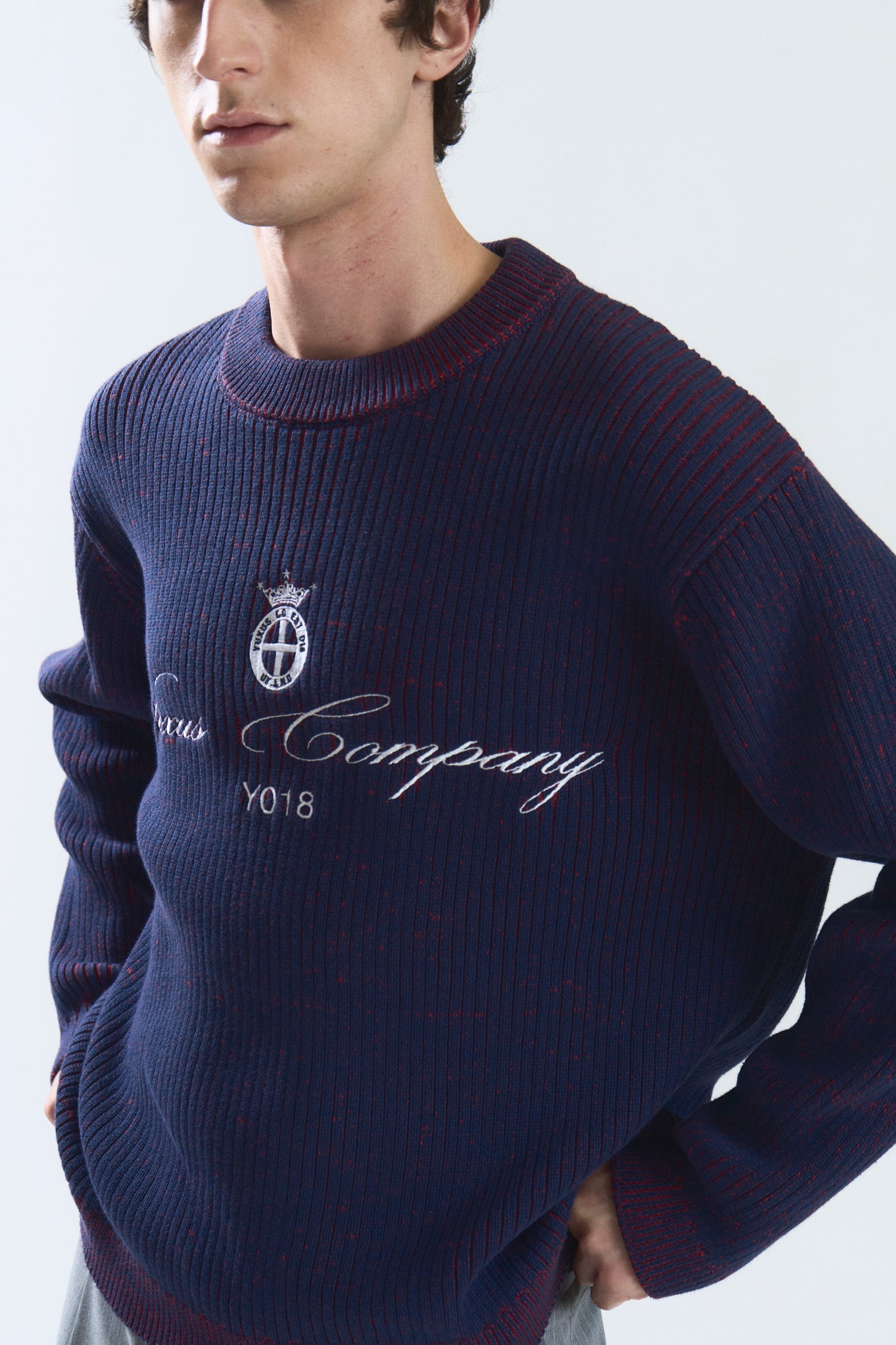 NIVOR KNIT BLUE STRIPES