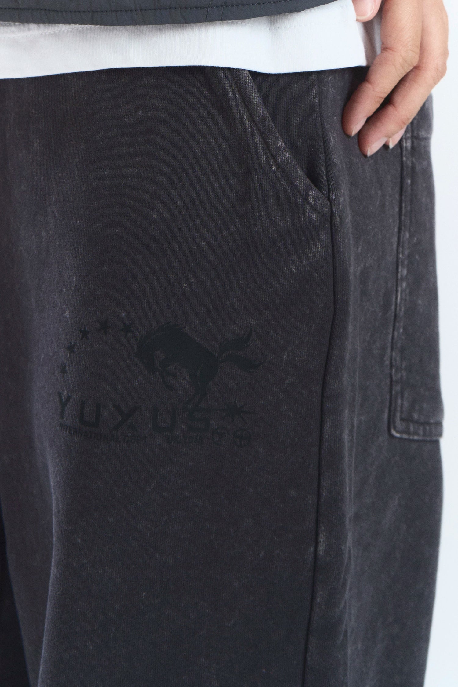 FELT SWEATPANTS BLACK