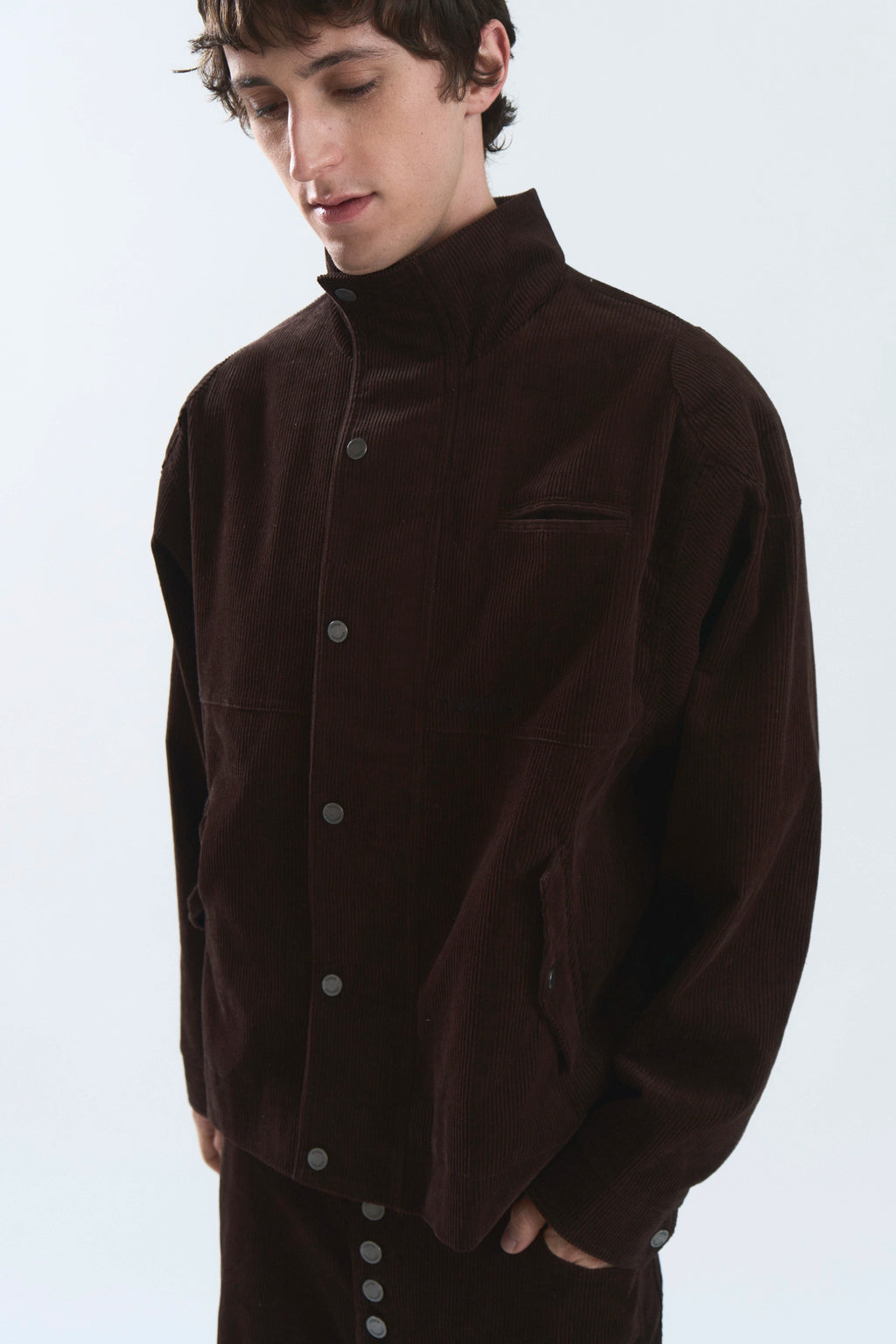 CHELSEA CORDUROY JACKET BROWN
