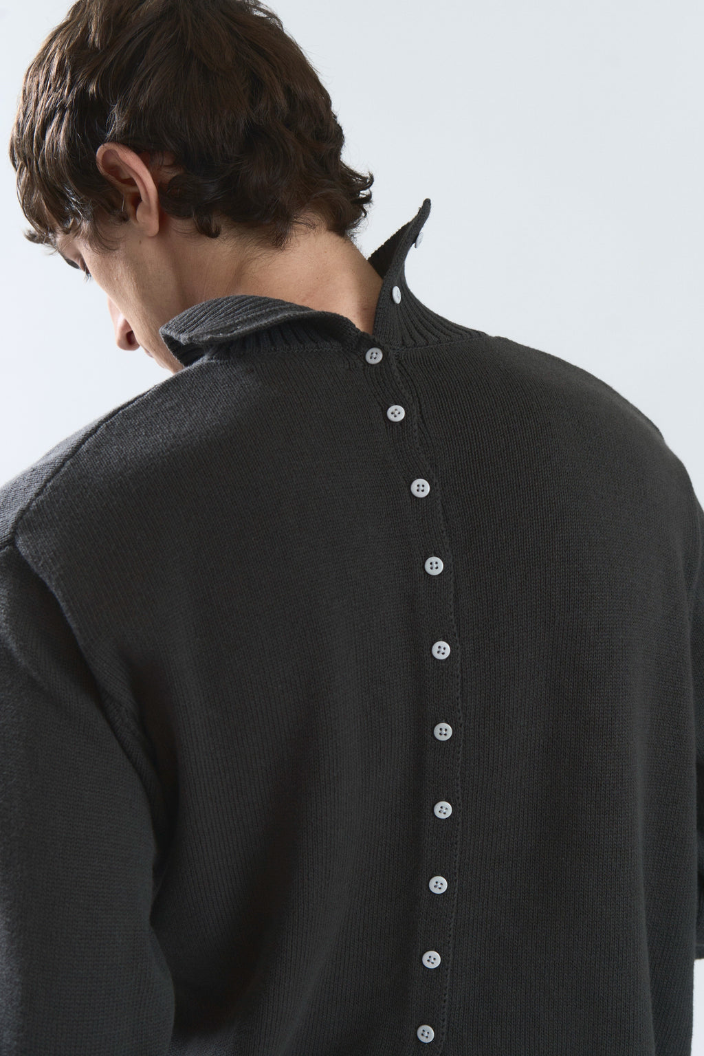 QUILT KNIT DARK GREY