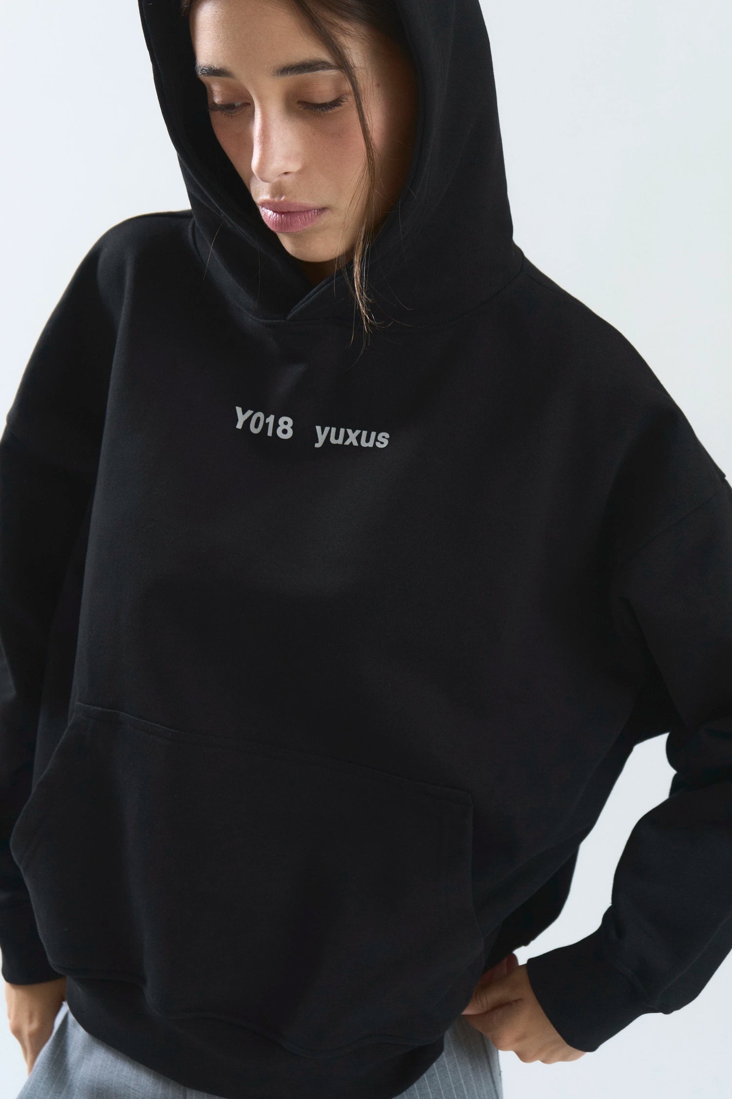 EDGE "LOWERCASE" HOODIE BLACK