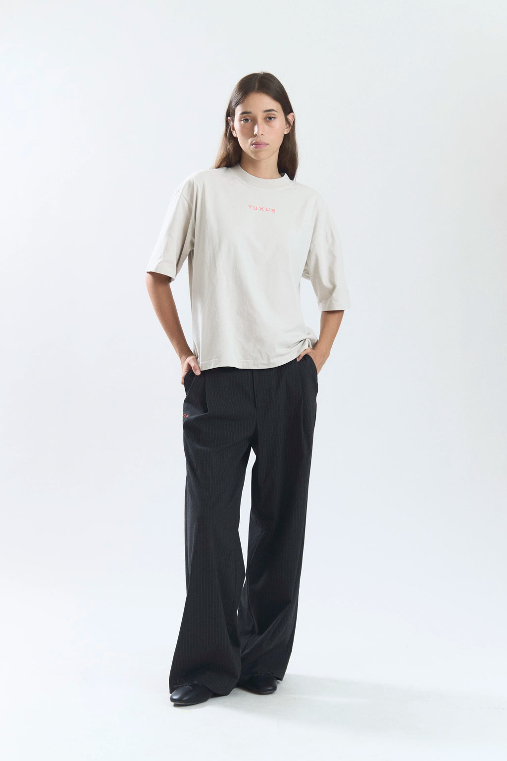 GOOSE "GRAYSCALE" T-SHIRT LIGHT GREY